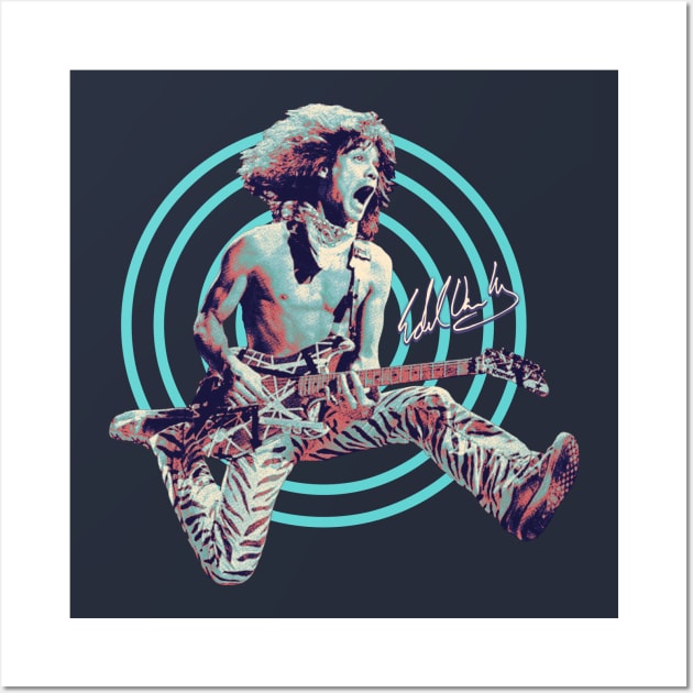 Van Halen Classic Jumping Signature Wall Art by BolaMainan